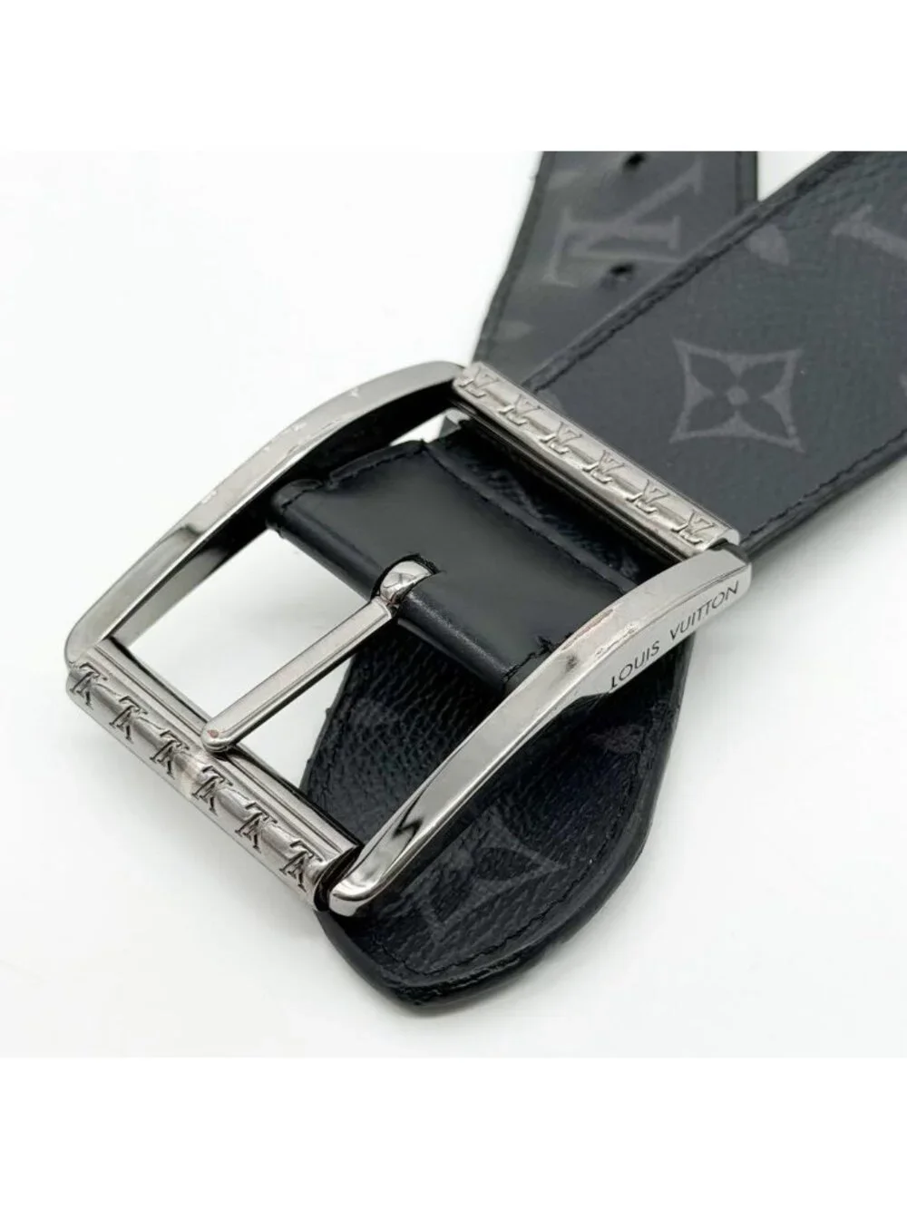 Louis Vuitton Ceinture Reverso Eclipse Monogram Taigarama Belt
